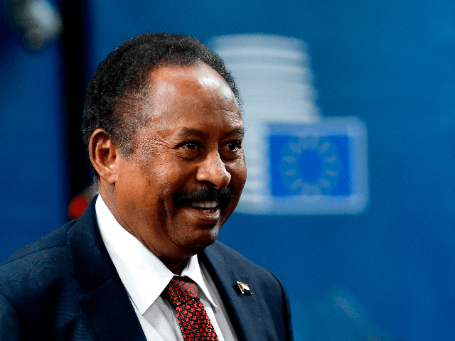 Sudan's Prime Minister Abdalla Hamdok arrives prior to a bilateral meeting with the minister of the European Union for Foreign Affairs and Security Policy at the EU headquarters in Brussels on November 11, 2019. (Photo by JOHN THYS / AFP) (Photo by JOHN THYS/AFP via Getty Images)