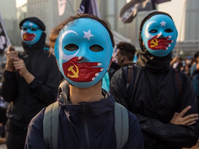 TOPSHOT - Protesters attend a rally in Hong Kong on December 22, 2019 to show support for