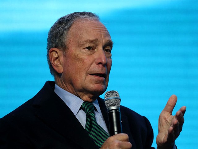 SAN FRANCISCO, CALIFORNIA - DECEMBER 11: Democratic presidential candidate former New York City mayor Michael Bloomberg speaks during a discussion about climate change with former California Gov. Jerry Brown during the American Geophysical Union Conference on December 11, 2019 in San Francisco, California. Democratic presidential candidate Michael Bloomberg is campaigning …