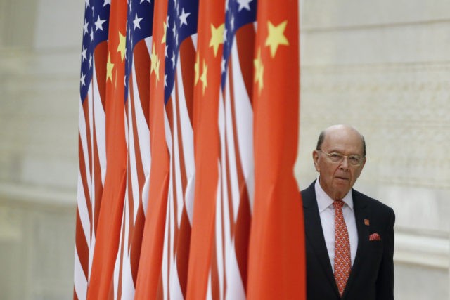 BEIJING, CHINA - NOVEMBER 9: Commerce Secretary Wilbur Ross arrives at a state dinner at the Great Hall of the People on November 9, 2017 in Beijing, China. Trump is on a 10-day trip to Asia. (Photo by Thomas Peter - Pool/Getty Images)