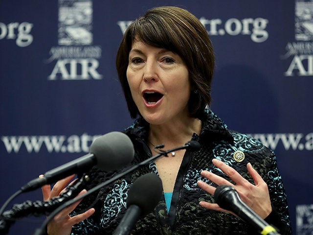 WASHINGTON, DC - APRIL 12: Rep. Cathy McMorris Rodgers, (R-WA), chairwoman of the House Republican Conference, speaks about President Trump's new tax reform plan during a news conference hosted by the Americans for Tax Reform Group, on Capitol Hill April 12, 2018 in Washington, DC. (Photo by Mark Wilson/Getty Images)