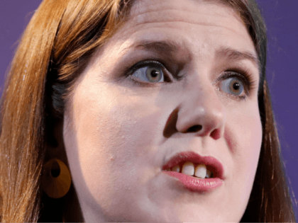 Leader of the Liberal Democrats Jo Swinson delivers a keynote speech on Brexit in London on August 15, 2019. - Swinson called on MPs who oppose no-deal to set aside their differences and get behind a caretaker leader without long-term ambitions to govern in the event of a vote of …