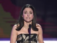 Julia Louis-Dreyfus accepts the award for outstanding performance by a female actor in a comedy series for "Veep" at the 23rd annual Screen Actors Guild Awards at the Shrine Auditorium & Expo Hall on Sunday, Jan. 29, 2017, in Los Angeles. (Photo by Chris Pizzello/Invision/AP)