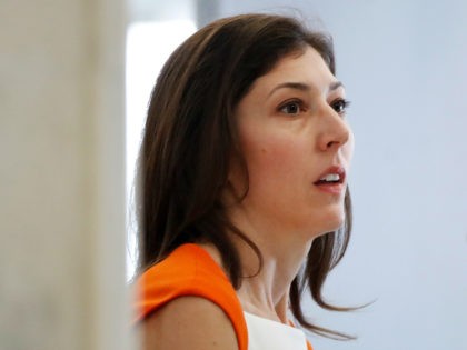 Former FBI lawyer Lisa Page arrives for a closed door interview with the House Judiciary and House Oversight committees, Monday, July 16, 2018, on Capitol Hill in Washington. (AP Photo/Jacquelyn Martin)