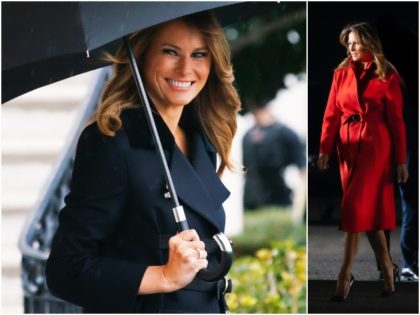 First Lady Melania Trump made a red hot luxury quick …