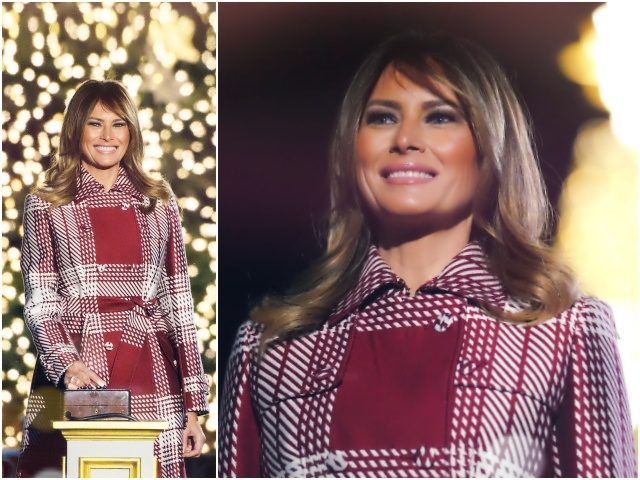 First Lady Melania Trump was wrapped up for winter cold …