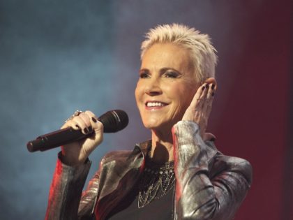 MADRID, SPAIN - NOVEMBER 18: Marie Fredriksson of Roxette performs on stage at Palacio de