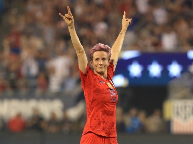 CHARLOTTE, NORTH CAROLINA - OCTOBER 03: Megan Rapinoe #15 of United States reacts after a