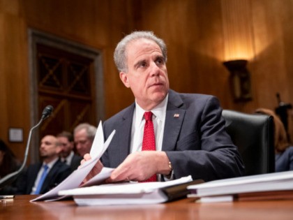 WASHINGTON, DC - DECEMBER 18: Department of Justice Inspector General Michael Horowitz prepares to testify in a Senate Committee On Homeland Security And Governmental Affairs hearing at the US Capitol on December 18, 2019 in Washington, DC. Last week the Inspector General released a report on the origins of the …