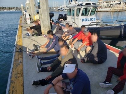 Air and Marine Operations (AMO) boat crew intercepts a boat smuggling a load of migrants off the coast of California. (Photo: U.S. Customs and Border Protection/San Diego Sector)