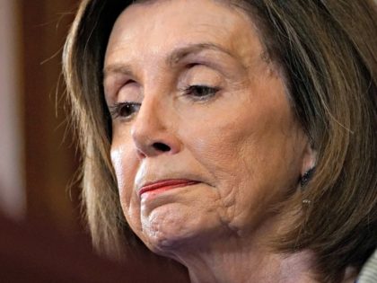 WASHINGTON, DC - DECEMBER 10: Speaker of the House Nancy Pelosi (D-CA) listens as House investigative committee chairs announce the next steps in the House impeachment inquiry at the U.S. Capitol December 10, 2019 in Washington, DC. The impeachment charges include abuse of power and obstruction claims and “clear and …
