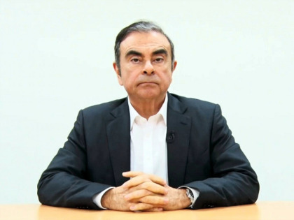 TOKYO, JAPAN - APRIL 09: A screen grab from a video provided by Hironaka Law Office, shows Nissan's former chairman Carlos Ghosn, speaking before he was re-arrested in Tokyo, Japan. Ghosn, a veteran of the auto industry, was re-arrested in Tokyo last week on fresh allegations of financial misconduct as …