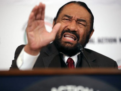 Rep. Al Green (D-TX) after addresses a post-midterm election meeting of the Rev. Al Sharpton's National Action Network in the Kennedy Caucus Room at the Russell Senate Office Building on Capitol Hill November 13, 2018 in Washington, DC. Politicians believed to be considering a run for the 2020 Democratic party …