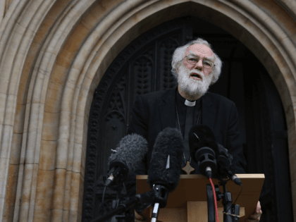 CROYDON, ENGLAND - OCTOBER 17: Former Archbishop of Canterbury Dr Rowan Williams speaks to