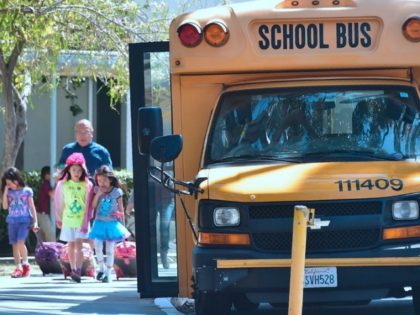 School Bus and Children