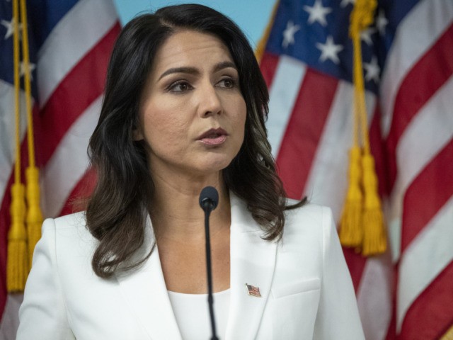 FILE - In this Oct. 29, 2019, file photo, Democratic presidential candidate Rep. Tulsi Gab