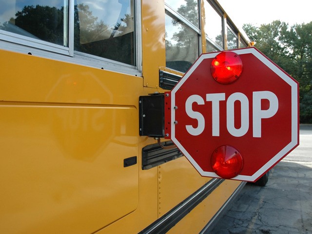 Stop Sign on School Bus
