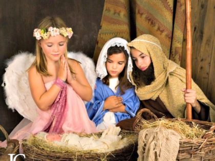 child live nativity scene