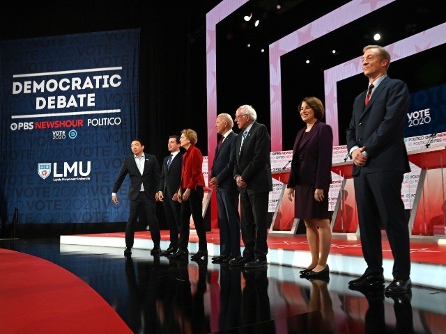 democrat-debate-december-candidates-start-getty