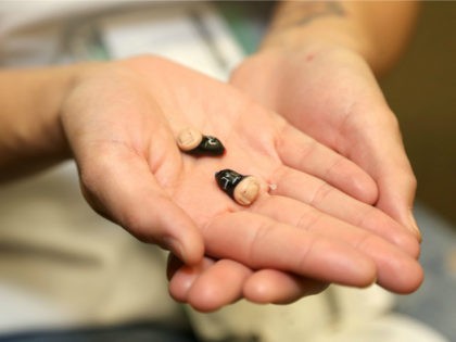 A general view of new hearing aids at the Starkey Hearing Foundation Mission during GRAMMY Camp at University of Southern California on January 22, 2014 in Los Angeles, California. (Photo by Rachel Murray/Getty Images for Starkey Hearing Foundation)