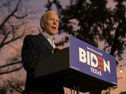 SAN ANTONIO, TX - DECEMBER 13: Democratic presidential candidate and former U.S. Vice President Joe Biden speaks at a community event while campaigning on December 13, 2019 in San Antonio, Texas. Texas will hold its Democratic primary on March 3, 2020, also known as Super Tuesday. (Photo by Daniel Carde/Getty …