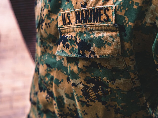 Uniform of the US Marines.