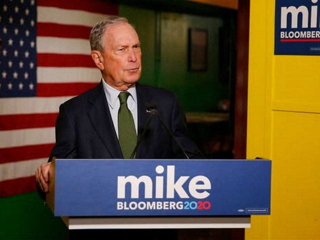 Mike Bloomberg speaks to the media, Tuesday, Nov. 26, 2019 in Phoenix. Billionaire Michael Bloomberg, a late entrant in the already crowded race for the Democratic presidential nomination, was set Tuesday to file to run in Arizona's presidential primary. (AP Photo/Rick Scuteri)