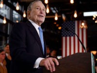 Former New York Mayor and Democratic presidential candidate Michael Bloomberg speaks about his plan for clean energy during a campaign event at the Blackwall Hitch restaurant in Alexandria, Virginia on December 13, 2019. (Photo by Olivier Douliery / AFP) (Photo by OLIVIER DOULIERY/AFP via Getty Images)