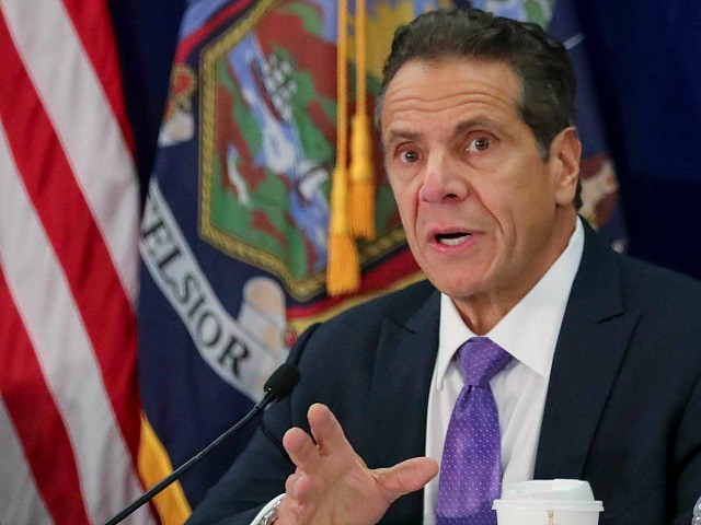 New York Gov. Andrew Cuomo addresses a regional summit of governors on public health issue