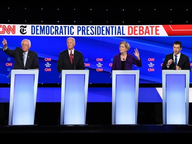 october-dem-debate four white candidates