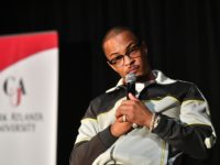 ATLANTA, GEORGIA - OCTOBER 08: T.I. speaks onstage during Netflix Presents Rhythm+Flow Atlanta screening at Clark Atlanta University on October 08, 2019 in Atlanta, Georgia. (Photo by Paras Griffin/Getty Images for Netflix/Allied Integrated Marketing)