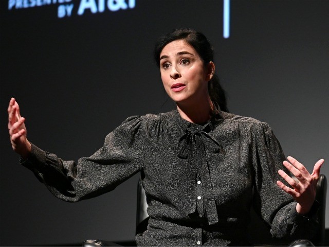 NEW YORK, NEW YORK - APRIL 29: Comedian/actor Sarah Silverman attends Tribeca Talks - Storytellers - Sarah Silverman With Mike Birbiglia - 2019 Tribeca Film Festival at BMCC Tribeca PAC on April 29, 2019 in New York City. (Photo by Mike Coppola/Getty Images for Tribeca Film Festival)