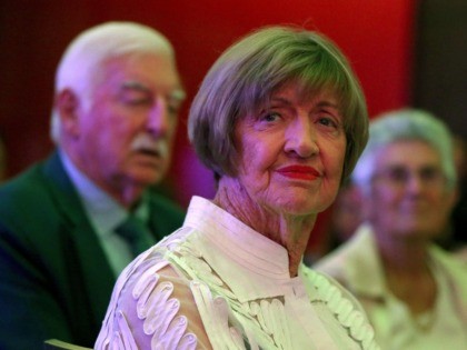PERTH, AUSTRALIA - NOVEMBER 07: Margaret Court looks on during the 2019 Fed Cup Final Official Dinner at Frasers on November 07, 2019 in Perth, Australia. (Photo by Paul Kane/Getty Images)