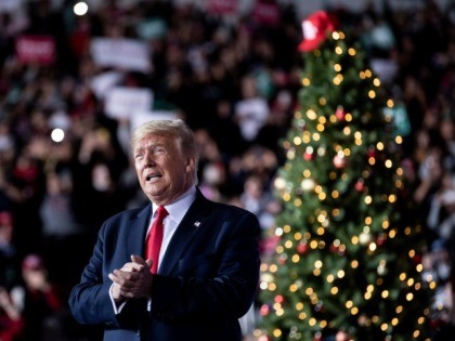 trump-michigan-rally-christmas-tree-getty