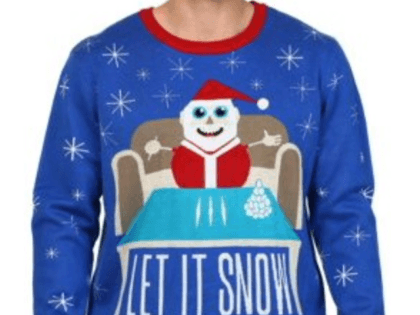 Walmart Canada is apologizing after several adult-themed “ugly” Christmas sweaters — including one involving Santa and drugs — were posted for sale on its website.