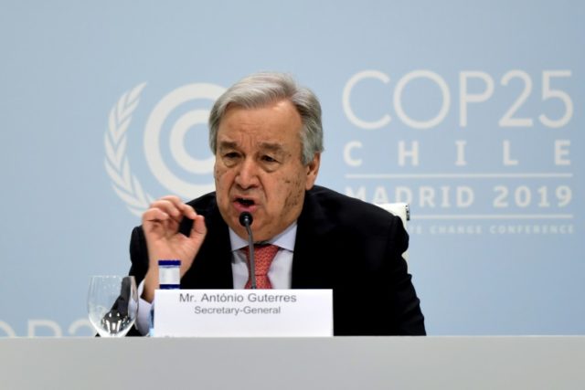 Climate crisis has reached 'point of no return', UN chief says