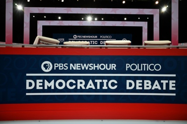 The debate stage is set for the sixth Democratic primary debate of the 2020 presidential campaign season, co-hosted by PBS NewsHour & Politico in Los Angeles, featuring seven of the 15 contenders for the party's nomination US Democrats debate in shadow of Trump impeachment drama