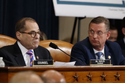 Trump Impeachment Jerrold Nadler, Doug Collins House Judiciary Committee Chairman Rep. Jerrold Nadler, D N.Y., left, gives his closing statement as ranking member Rep. Doug Collins, R Ga., listens during the House Judiciary Committee hearing on the constitutional grounds for the impeachment of President Donald Trump, on Capitol Hill in Washington, Wednesday, Dec. 4, 2019 (AP Photo/Alex Brandon) The Associated Press