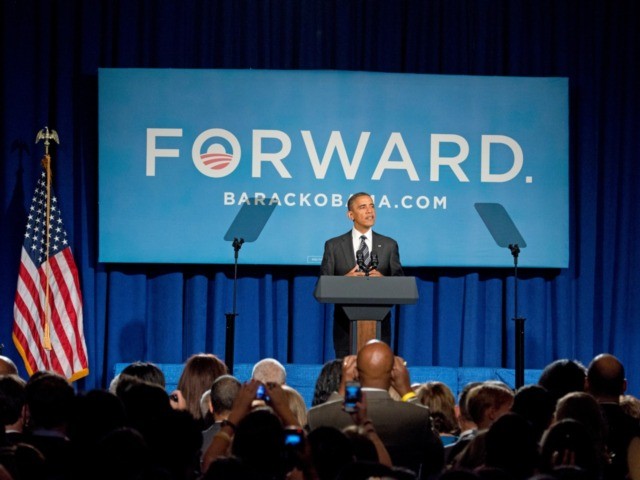 WASHINGTON - SEPTEMBER 28: U.S. President Barack Obama speaks during a fundraiser event at the Capital Hilton Hotel September 28, 2012 in Washington, DC. Obama will reportedly speak at three fundraisers after an afternoon of debate preparations. (Photo by Ron Sachs-Pool/Getty Images)