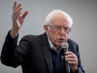 Democratic presidential candidate Sen. Bernie Sanders, I-Vt., speaks at Berg Middle School, Saturday, Jan. 11, 2020, in Newton, Iowa. (AP Photo/Andrew Harnik)