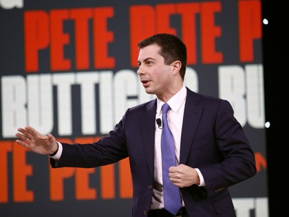 Democratic presidential candidate and former South Bend, Ind., Mayor Pete Buttigieg speaks at the Brown & Black Presidential Forum at the Iowa Events Center, Monday, Jan. 20, 2020, in Des Moines, Iowa. (AP Photo/Patrick Semansky)