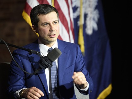 Democratic presidential candidate and former South Bend, Ind., Mayor Pete Buttigieg speaks during a podcast taping at Claflin University, on Thursday, Jan. 23, 2020, in Orangeburg, S.C. (AP Photo/Meg Kinnard)