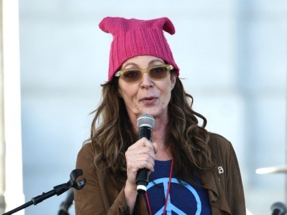 LOS ANGELES, CA - JANUARY 20: Actor Allison Janney speaks onstage at 2018 Women's March Los Angeles at Pershing Square on January 20, 2018 in Los Angeles, California. (Photo by Amanda Edwards/Getty Images for The Women's March Los Angeles)