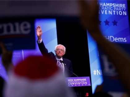 Democratic presidential candidate Sen. Bernie Sanders, I-Vt., speaks during the New Hampsh