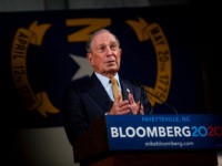 FAYETTEVILLE, NC - JANUARY 03: Democratic Presidential candidate Michael Bloomberg answers questions from members of the media at the Metropolitan Room on January 3, 2020 in Fayetteville, North Carolina.After expressing several campaign promises, Bloomberg shook hands and took photos with dozens of people in a campaign kick off for Veterans …