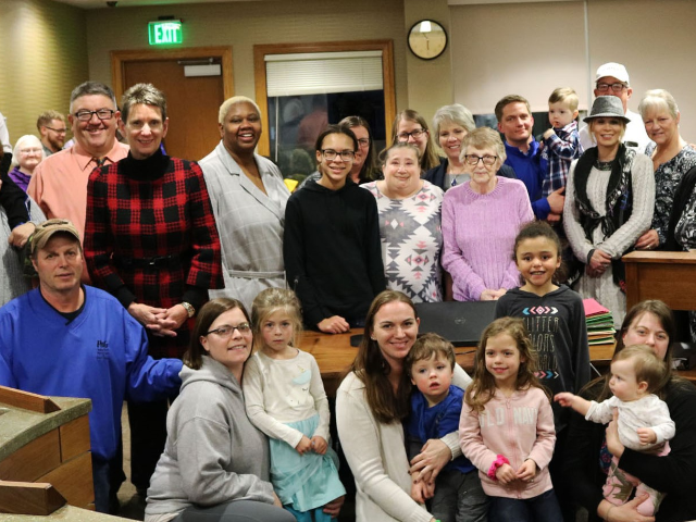 The Board of Supervisors, Department of Human Services and a standing room only crowd recognized Linda Faye Herring last night for nearly five decades of serving as a foster parent to more than 600 children in #JohnsonCountyIA.