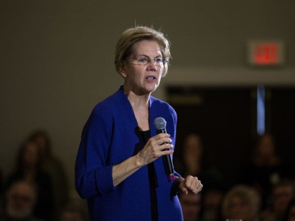CONCORD, NH - JANUARY 02: Democratic presidential candidate Sen. Elizabeth Warren (D-MA) speaks on stage during her first campaign event of 2020 on January 2, 2020 in Concord, New Hampshire. The Iowa caucuses, the first nominating contest in the Democratic presidential primary season, will take place on February 3. (Photo …
