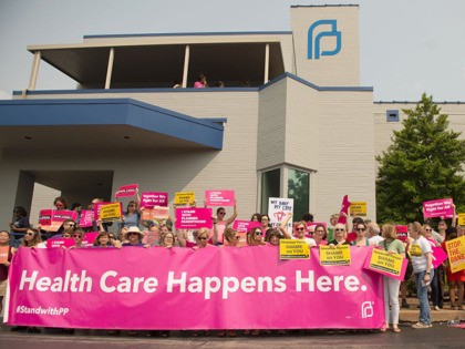 ST LOUIS, MO - MAY 31: Pro-Choice supporters, along with Planned Parenthood staff celebrate and rally outside the Planned Parenthood Reproductive Health Services Center on May 31, 2019 in St Louis, Missouri. A judge has issued an order allowing Missouri's only abortion clinic to continue providing the service and maintaining …