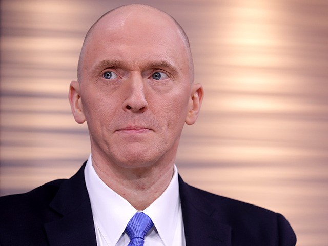 WASHINGTON, DC - MAY 29: Global Natural Gas Ventures founder Carter Page participates in a discussion on 'politicization of DOJ and the intelligence community in their efforts to undermine the president' hosted by Judicial Watch at the One America News studios on Capitol Hill May 29, 2019 in Washington, DC. …