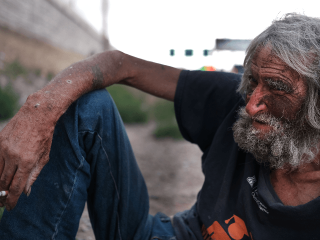 ALBUQUERQUE, NEW MEXICO - JUNE 03: Ronald, who is homeless, pauses on the street on June 03, 2019 in Albuquerque, New Mexico. New Mexico is one of the poorest states in the United States, with a sluggish economy, a growing homeless problem and a surge in drug use. In 2018, …